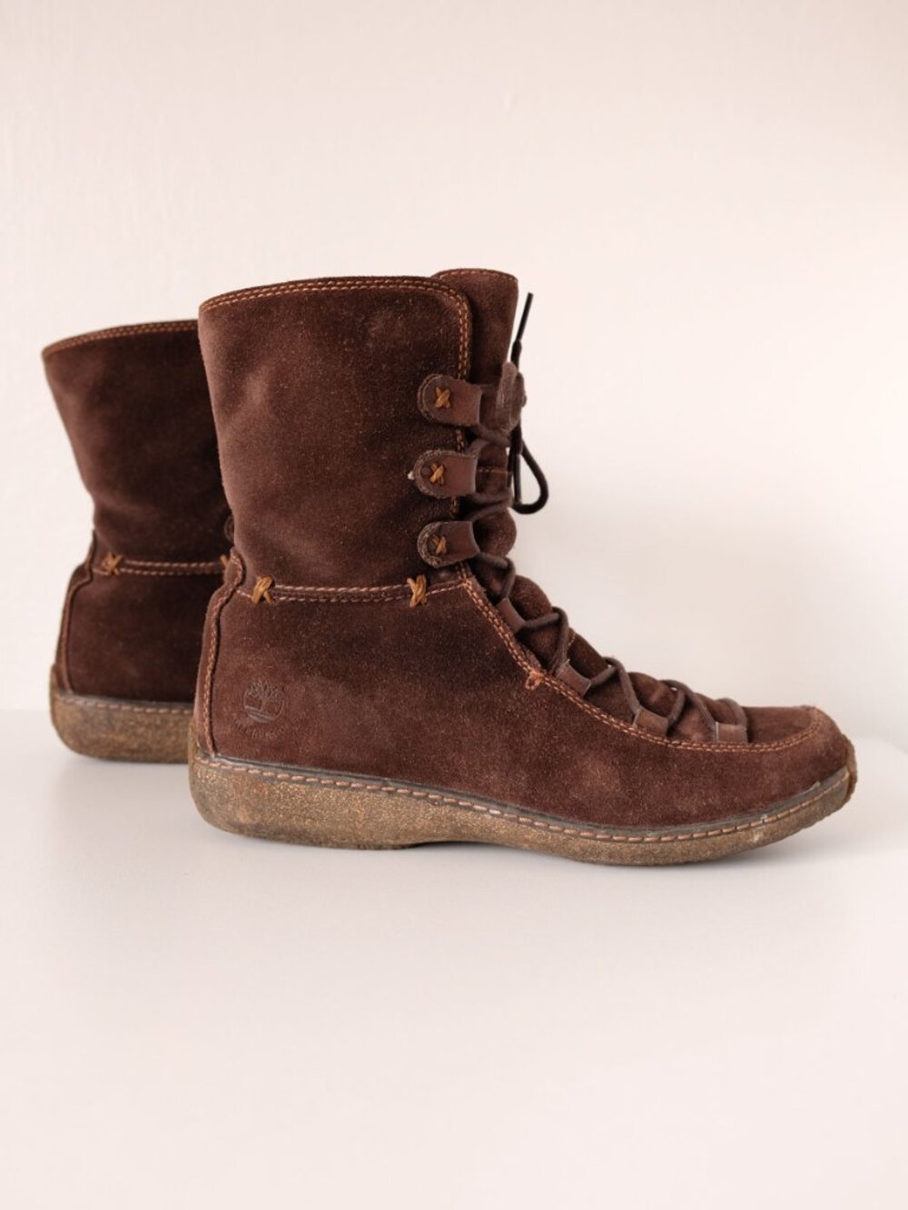 Timberland Reykir Ghillie 6931 Brown Suede Lace Up Mid Calf Boots, Size 8M, Good - Picture 2 of 8